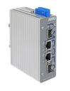 AMG - AMG250-2GAT-2S-P60 - Dual Channel Industrial Multirate PoE Media Converter 2x 10/100/1000Base-T(x) RJ45 Ports 802.3at 30W PoE, 2x 100/1000Base-FX SFP Ports, DIN Rail, Wall Mount, (-40 ~ +75°C), Power Input 48-56VDC, *PSU is not included.