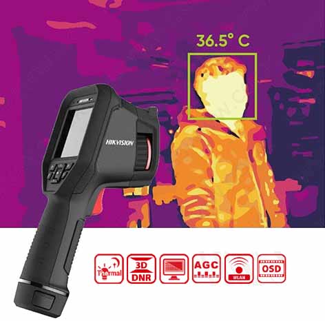 Hikvision - DS-2TP21B-6AVF/W - Temperature Screening Thermographic Handheld Camera, Thermal Resolution 160 x 120.