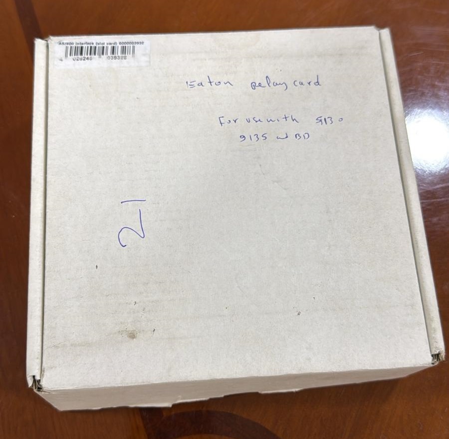 EATON - 6000003932 - AS/400 Relay Interface Card (Slot Card) IFC-AS400.