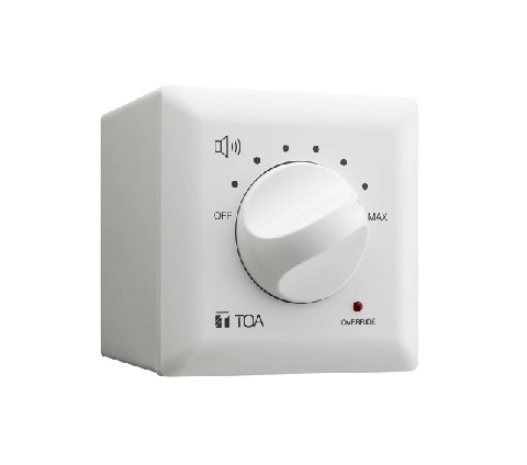 TOA - AT-4060B-EB F00 - 60 Watt Attenuator (Volume Control), 8-Step, Red LED indicator.