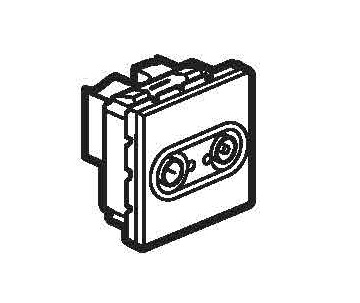 Legrand - 572170 - Arteor TV Socket Coax shielded F-Type Female & Male.