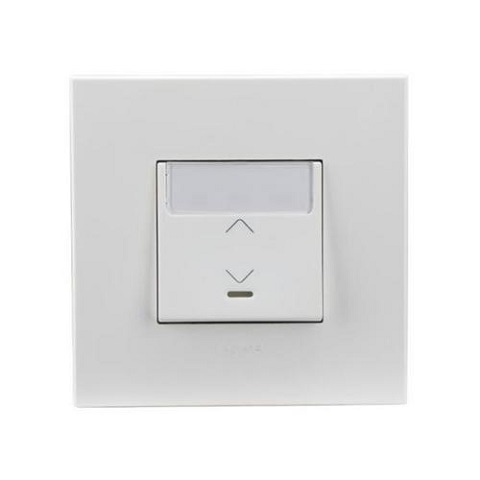 Legrand - 572037 - Arteor™ Switch 2-Way w/ indicator & label-holder to be equipped w/ LED 10A White.