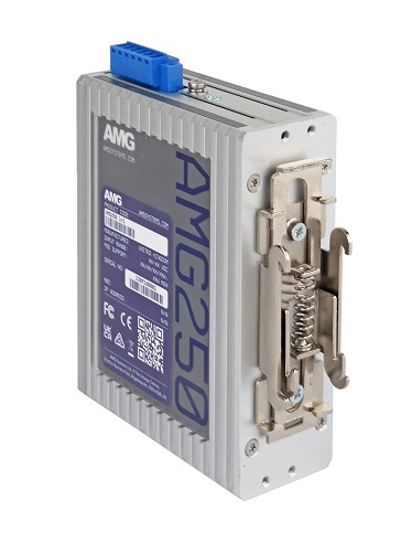AMG - AMG250-1FAT-1S-P30 - Industrial Media Converter 1-Port RJ45 10/100Base-T PoE 802.3at 30W, 1-Port SFP 100/1000Base-FX, DIN Rail & Wall Mount, (-40 to +75°c), 48-56Vdc Input. *SFPs Not included