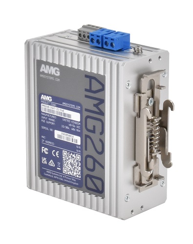 AMG - AMG260-2GAT-2S-P60 - Industrial Media Converter 2-Channel 2-Port RJ45 PoE 10/100/1000Base-Tx 802.3at 30W, 2-Port SFP 100/1000Base-Fx, Multirate , DIN Rail & Wall Mount, (-40° to +75°c), 48-56Vdc Input. *SFP & PSU not included