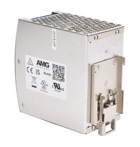 AMG - AMGPSU-I48-P480A - Industrial Power Supply "PSU " 52VDC 480W 9.2A DIN-Rail Mount, (40° to +70°c), Fault Relay Output (Adjustable 48-55 VDC).