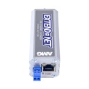 AMG - AMG160-1F-1EU - Industrial 1-Port Ethernet Extender Over UTP 10/100Mbps, 802.3at/bt 30/60/90W PoE Pass Through.