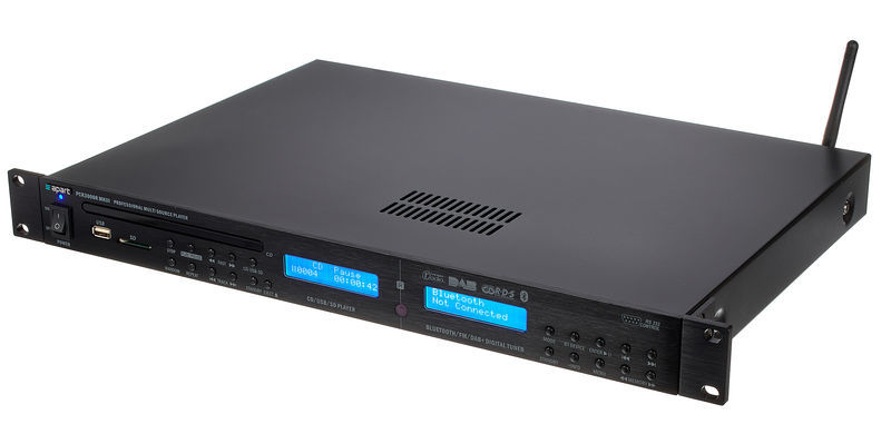 Apart - PCR3000RMKIII - Music source with DAB & FM RDS/CD/USB/SD-card/Bluetooth/IR remote included/1U, 19", Black.