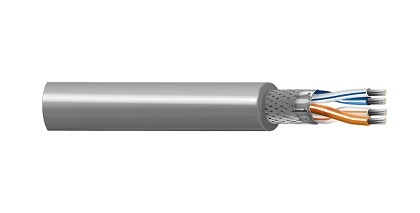 Belden - 9842 - Control Cable 4 Core (2-Pair) 24AWG RS-485, Tinned Copper, PE Insulation, Overall Beldfoil®+Tinned Copper Braid(90%) Shield, PVC Outer Jacket CM, 305M/Roll.