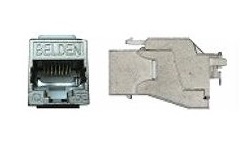 Belden - AX104562 - Cat6A 10GX Shielded Modular Jack key connect.
