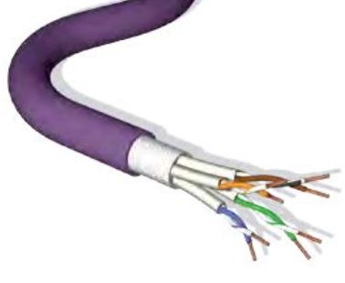 Leviton - AC6U/FTP-HF1-ECA-500VT - Cat6A Cable U/FTP LS0H AWG23 500 Mtr Reel, Violet.