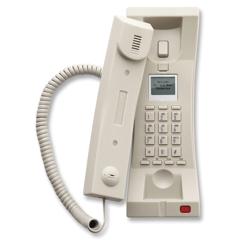 Cetis - 33119IP - Telematrix 3300TRM-IP, 1 Line SIP Phone Trimline Wall Mount with MWL, 3300 Style POE, Light Ash.