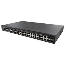 CISCO - SG350X-48MP-K9-UK - 48-Port L3 Gigabit POE+ Managed Stackable Switch, 48 x 10/100/1000 (PoE+) + 2 x Combo (Copper 10GE / SFP+), 740 Watt.