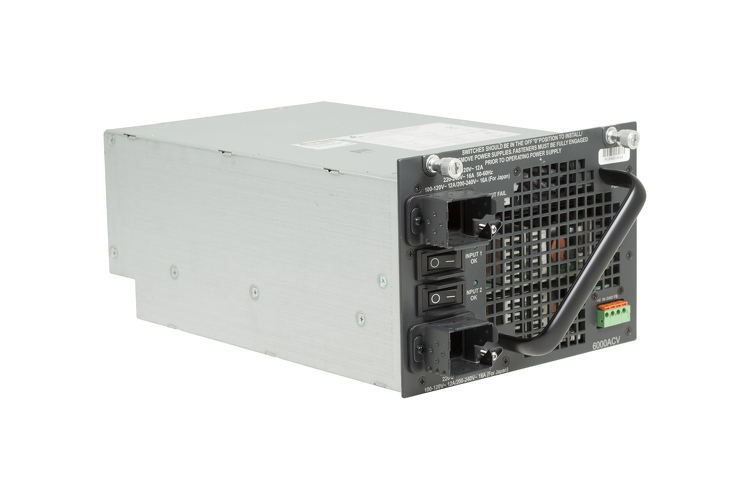 CISCO - PWR-C45-6000ACV - Catalyst 4500 6000W AC dual input Power Supply (Data + PoE) "Included item with WS-C4507R+E".