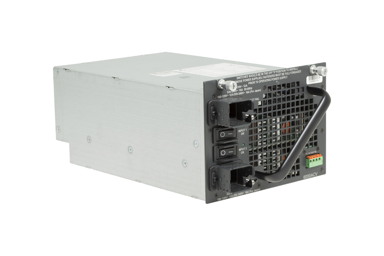 CISCO - PWR-C45-6000ACV/2 - Catalyst 4500 6000W AC dual input Power Supply (Data + PoE) "Optional item for WS-C4507R+E".