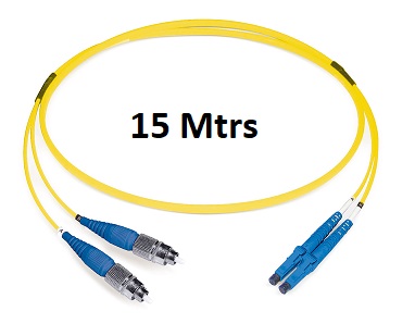 Datwyler Cables - 1414768 - FO ‎Patch Cord LCD:(FC/PC) SM, 15 Mtr, Oval, LS0H, Yellow.
