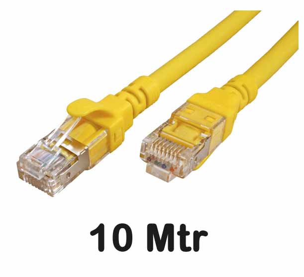 Datwyler Cables - ‎309034 - UTP Patch Cord Cat6 Uninet 602 flex PVC Yellow 10 Mtr.
