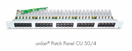 Datwyler Cables - 418003 - Voice Patch Panel CU 50 Port RJ45 Cat3 Loaded Black.