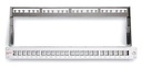 [418020] Datwyler Cables - ‎418020 - Patch Panel KS 24x Keystone Cat6 19&quot; 1U, Screened, Un-loaded, Grey.