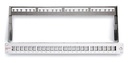 [418020] Datwyler Cables - ‎418020 - Patch Panel KS 24x Keystone Cat6 19" 1U, Screened, Un-loaded, Grey.