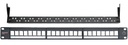 [418022] Datwyler Cables - 418022 - Patch Panel KU 24x CAT6 Keystone 19" 1U Un-loaded, Black.