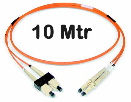 Datwyler Cables - 421360 - ‎FO Patch Cord SCD:LCD MM OM2, 10 Mtrs, Oval, LS0H, Orange.
