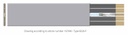 Datwyler Cables - 191032 - Dynofil FaDEx FL, PVC Elevator Cable Flat Low Rise Max 80 Mtr, Unsupported Datwyler Type 8867-F 4x4x2 x 26AWG (0.13 mm2) Cat6E, (S/FTP) Sheath: grey (RAL 7004) Standard: with ref. to EN 50214.