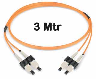 Datwyler Cables - 421153 - ‎FO Patch Cord SCD:SCD MM OM2, 3 Mtrs, Oval, LS0H, Orange.