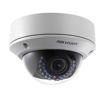Hikvision - DS-2CD2722FWD-IZS - 2MP IP Dome Camera, 120dB WDR, 1080p Full HD, remote focus & Motorized zoom Vari focal lens 2.8-12mm, ONVIF, IP66, IK10, DC12V & PoE.