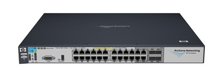 HP - J8692A *Used - 10/100/1000Mbps ProCurve 3500yl-24G-PWR (PoE) Switch 1 open module slots 20 RJ-45 10/100/1000 ports Supports a maximum of 4 10-GbE ports 1 RS-232C DB-9 console port 4 Dual Personality Ports each port can be used as either an R.