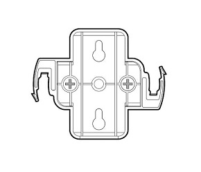 HPE Aruba - Q9U25A - AP-MNT-W4 Low Profile Basic Access Point Mount Kit.