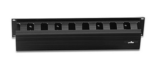 Leviton - 492RU-HFO - VERSI-DUCT Horizontal Cable Manager, 2RU, Covered, Front Only.
