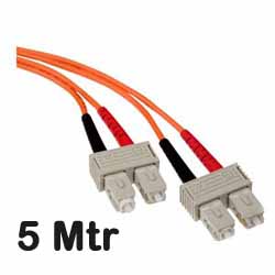 Leviton - 50DSC-M05 - FO Patch Cord MM OM2 Duplex SCD:SCD, 5 Mtr.