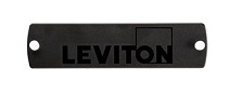 Leviton - 5F100-PLT - Adapter Plate Blank Plastic for FO P.P, Black.