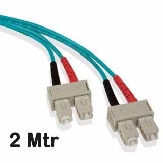 Leviton - 5LDSC-M02 - FO Patch Cord MM OM3 Duplex SCD:SCD 2 Mtr.