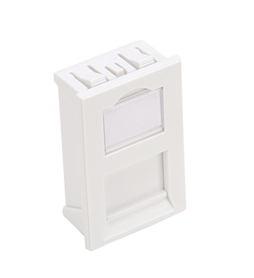 Leviton - LI137-1W1 - Bezel Adapter Euro Style 25x38mm LJ6C, Shutter Flat Keystone, White.