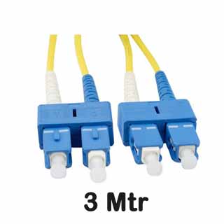 Leviton - UPDSC-S03 - FO Patch Cord SM OS2 Duplex SCD:SCD 3 Mtr.