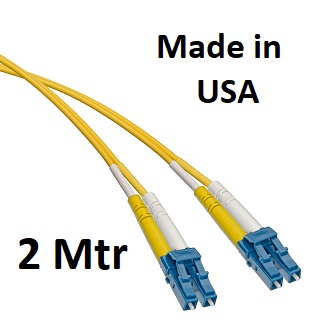 Leviton - U2DLC-S02 - FO Patch Cord SM OS2 Duplex LCD:LCD Premium, Zip 1.6mm cable, 2 Mtr, USA.