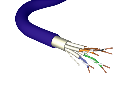 Leviton - AC6U/FTP-HF1-Eca-500BU - Cat6A Cable U/FTP LS0H 23AWG 500 Mtr Reel Blue.