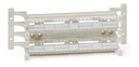 Leviton - 41D6A-1F4 - Wiring Block CAT6A 110 Style, 64-Port (Pair) Wall Mount with Legs, Labels & C-4 Clips.