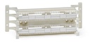 Leviton - 41D6A-1F4 - Wiring Block Cat6A 110 Style, 64-Port (Pair) Wall Mount with Legs, Labels & C-4 Clips.