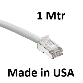 Leviton - 6AS10-03S - UTP Patch Cord Cat6A, Atlas-X1 SlimLine Stranded, 3' FT / 1 Mtr, Grey, USA.