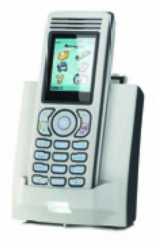 NEC - 9600 015 84000 - IP DECT Phone Handset i755s, Light grey w/ black frame.
