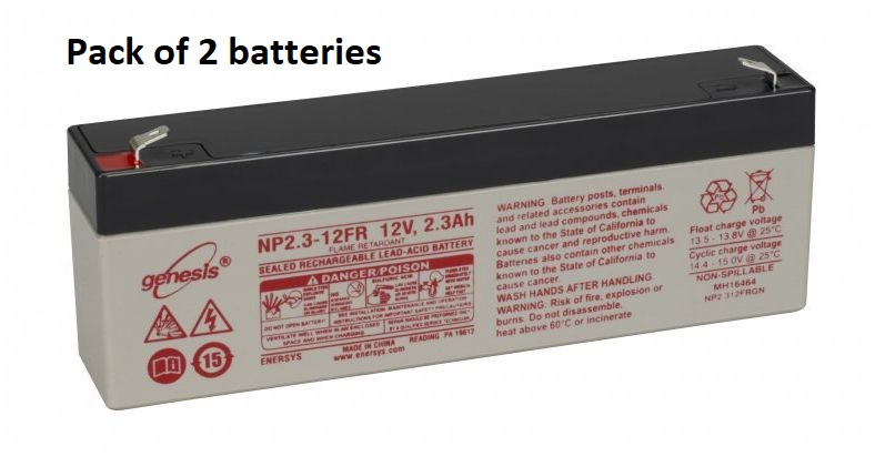 NEC - 9600 120 94000 - BATTERY SET 2 x (12V / 2.3AH).