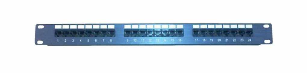 NEC - EU000177 - UTP Patch Panel CAT6 24 Port Blue loaded, SV8 & SV9.