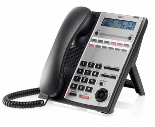 NEC - BE110262 - IP4WW-12TXH-A-TEL (BK) - DIGITAL PHONE 12 BUTTON BLACK FOR SL1000.