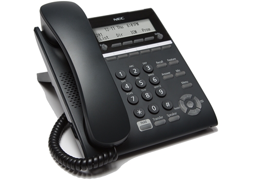 NEC - BE115113 - ITY-6D-1P(BK) - DT820 IP PHONE 6 BUTTON BLACK, SV9100 & SV9300.