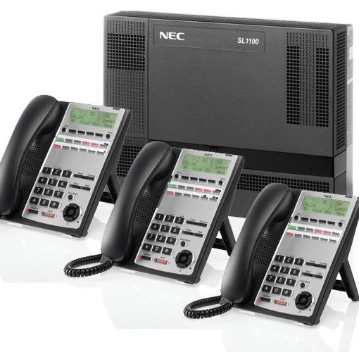 NEC - 1632-12TXH - PABX WITH THREE 12 BTN DIGITAL PHONE PACKAGE.