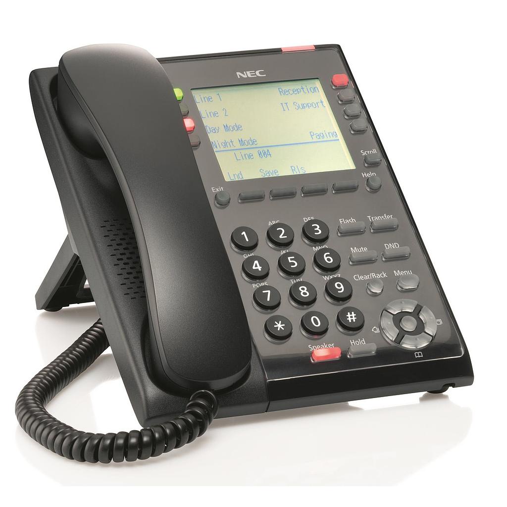 NEC - BE116517 - IP7WW-8IPLD-C1 TEL(BK) - IP Phone 8 Keys DESI-Less Multi-Line Terminal, For SL2100.