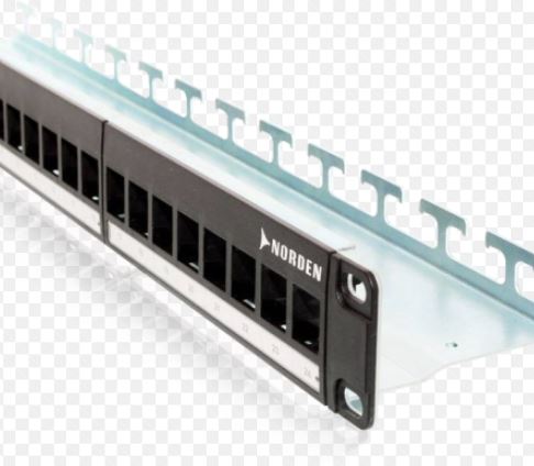 NORDEN - 121-31T18024B - Patch Panel Unloaded Tool Less 24 Port.