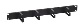 OPTERNA - SCS-CMM-1U-BK - Cable Manager 19” with metal rings, 1U.